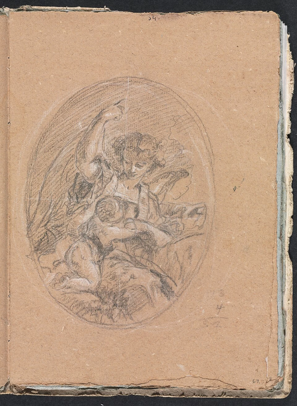 Figura con bambino in un medaglione - Cleveland Museum of Ar